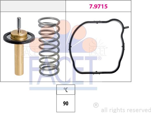 FACET 7.8846 - Термостат охлаждающей жидкости / корпус autosila-amz.com