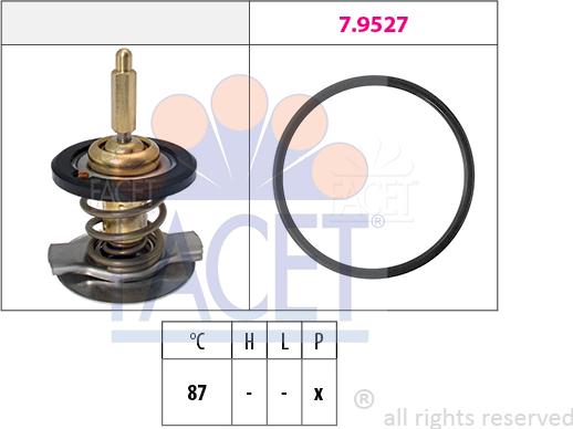 FACET 7.8807 - Термостат охлаждающей жидкости / корпус autosila-amz.com