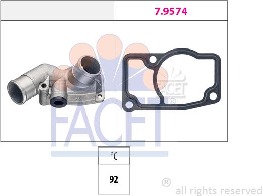 FACET 7.8832 - Термостат охлаждающей жидкости / корпус autosila-amz.com