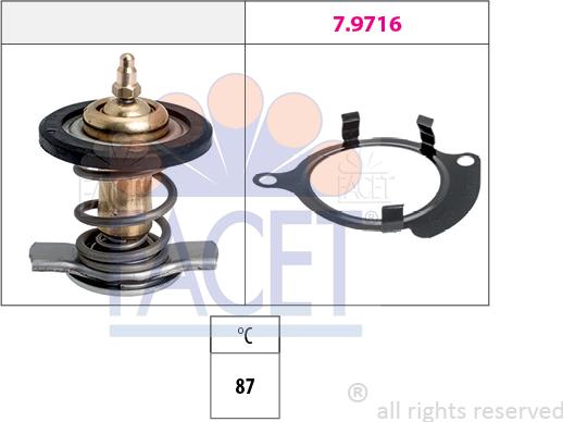 FACET 7.8820 - Термостат охлаждающей жидкости / корпус autosila-amz.com