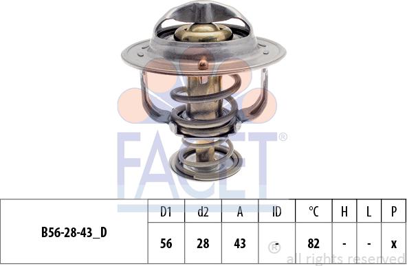FACET 7.8399S - Термостат охлаждающей жидкости / корпус autosila-amz.com