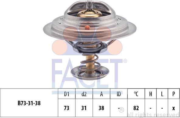 FACET 7.8363S - Термостат охлаждающей жидкости / корпус autosila-amz.com
