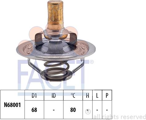 FACET 7.8309S - Термостат охлаждающей жидкости / корпус autosila-amz.com