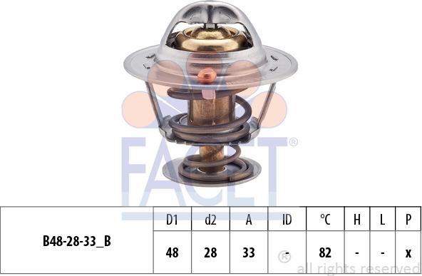 FACET 7.8319S - Термостат охлаждающей жидкости / корпус autosila-amz.com