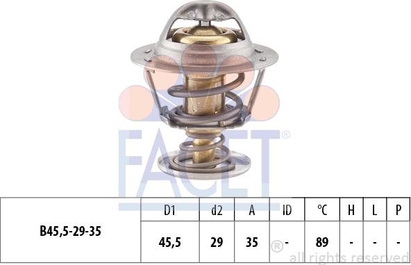 FACET 7.8389S - Термостат охлаждающей жидкости / корпус autosila-amz.com