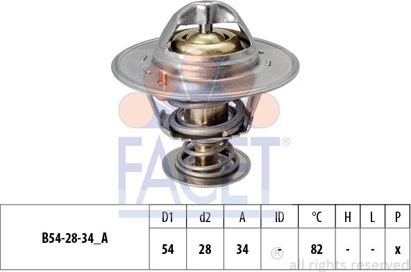 FACET 7.8218S - Термостат охлаждающей жидкости / корпус autosila-amz.com