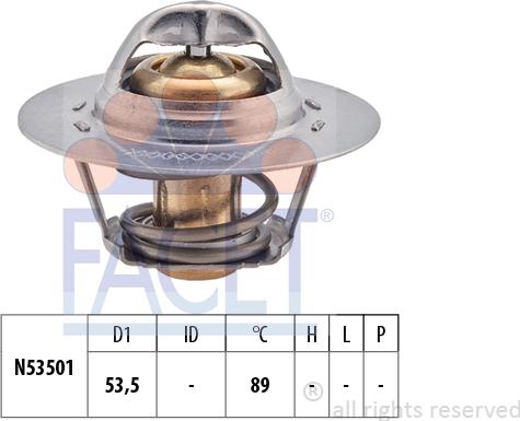 FACET 7.8239S - Термостат охлаждающей жидкости / корпус autosila-amz.com