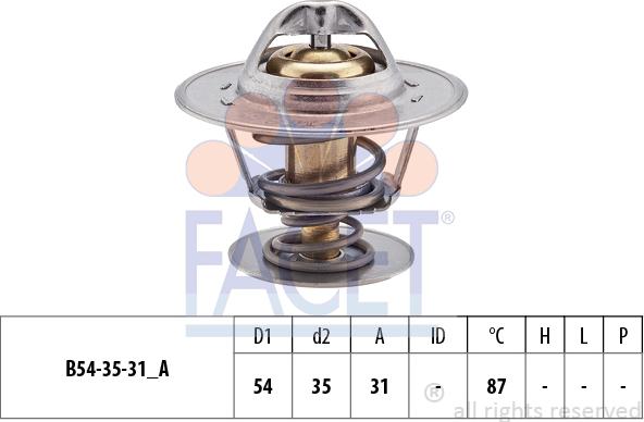 FACET 7.8223S - Термостат охлаждающей жидкости / корпус autosila-amz.com
