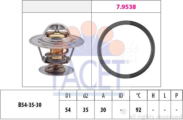 FACET 7.8279 - Термостат охлаждающей жидкости / корпус autosila-amz.com