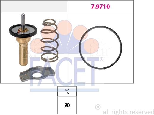 FACET 7.8774 - Термостат охлаждающей жидкости / корпус autosila-amz.com