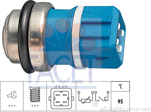 FACET 7.3535 - Датчик, температура охлаждающей жидкости autosila-amz.com