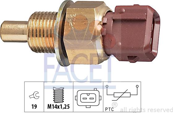 FACET 7.3321 - Датчик, температура охлаждающей жидкости autosila-amz.com