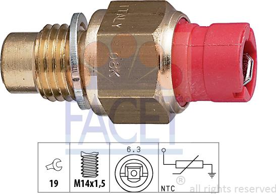 FACET 7.3267 - Датчик, температура масла autosila-amz.com