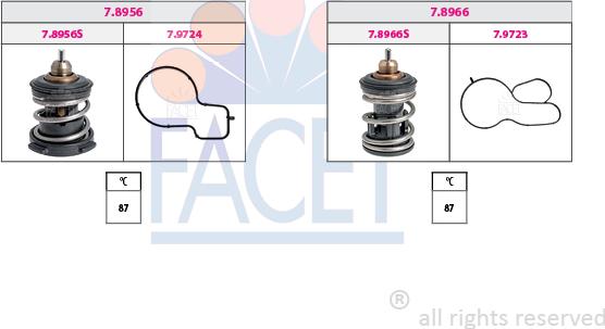 FACET 7.7985KK - Термостат охлаждающей жидкости / корпус autosila-amz.com