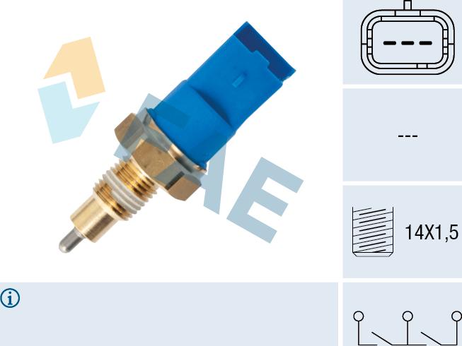 FAE 40998 - Датчик, переключатель, фара заднего хода autosila-amz.com