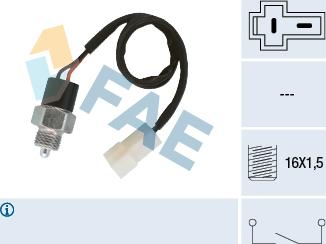 FAE 40980 - Датчик, переключатель, фара заднего хода autosila-amz.com