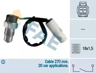 FAE 40845 - Датчик, переключатель, фара заднего хода autosila-amz.com