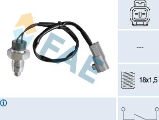 FAE 40848 - Датчик, переключатель, фара заднего хода autosila-amz.com