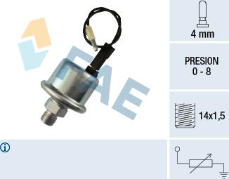 FAE 14550 - Датчик, давление масла autosila-amz.com