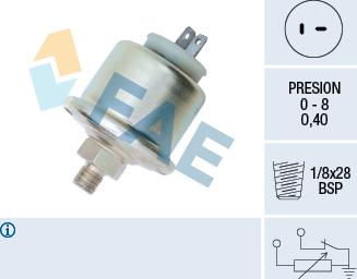 FAE 14140 - Датчик, давление масла autosila-amz.com