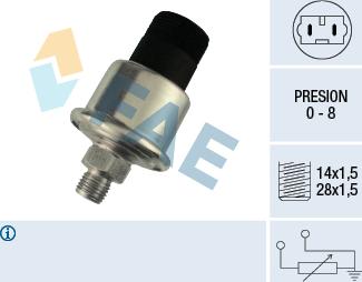 FAE 14850 - Датчик, давление масла autosila-amz.com