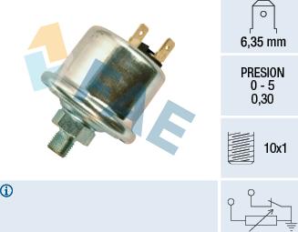 FAE 14740 - Датчик, давление масла autosila-amz.com