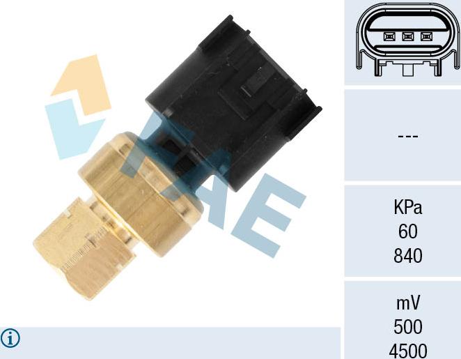 FAE 15617 - Датчик, давление подачи топлива autosila-amz.com