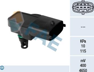 FAE 15145 - Датчик, давление во впускной трубе autosila-amz.com