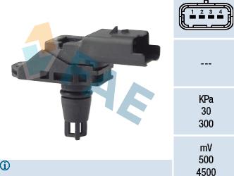 FAE 15132 - Датчик, давление во впускной трубе autosila-amz.com