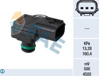 FAE 15205 - Датчик, давление во впускной трубе autosila-amz.com