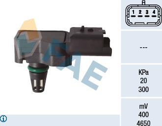 FAE 15215 - Датчик, давление во впускной трубе autosila-amz.com