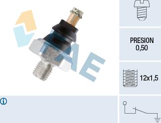 FAE 10200 - Датчик, давление масла autosila-amz.com