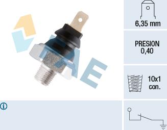 FAE 11060 - Датчик, давление масла autosila-amz.com