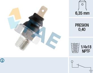 FAE 11320 - Датчик, давление масла autosila-amz.com