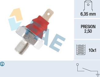 FAE 12950 - Датчик, давление масла autosila-amz.com