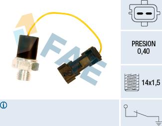 FAE 12650 - Датчик, давление масла autosila-amz.com