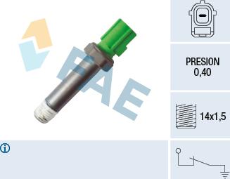 FAE 12616 - Датчик, давление масла autosila-amz.com