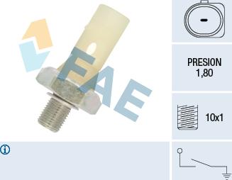 FAE 12883 - Датчик, давление масла autosila-amz.com