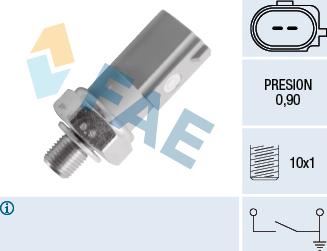 FAE 12831 - Датчик, давление масла autosila-amz.com