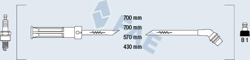 FAE 85995 - Комплект проводов зажигания autosila-amz.com