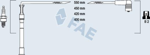 FAE 85991 - Комплект проводов зажигания autosila-amz.com