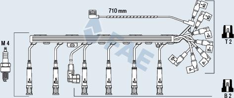 FAE 85920 - Комплект проводов зажигания autosila-amz.com