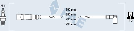 FAE 85400 - Комплект проводов зажигания autosila-amz.com