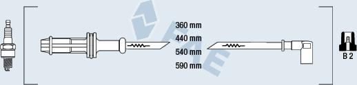 FAE 85600 - Комплект проводов зажигания autosila-amz.com