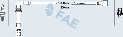 FAE 85682 - Комплект проводов зажигания autosila-amz.com