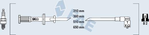 FAE 85630 - Комплект проводов зажигания autosila-amz.com