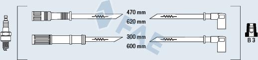 FAE 85625 - Комплект проводов зажигания autosila-amz.com