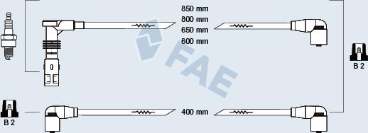 FAE 85059 - Комплект проводов зажигания autosila-amz.com