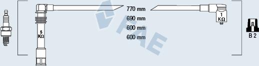 FAE 85061 - Комплект проводов зажигания autosila-amz.com