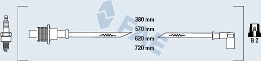 FAE 85010 - Провода зажигания autosila-amz.com